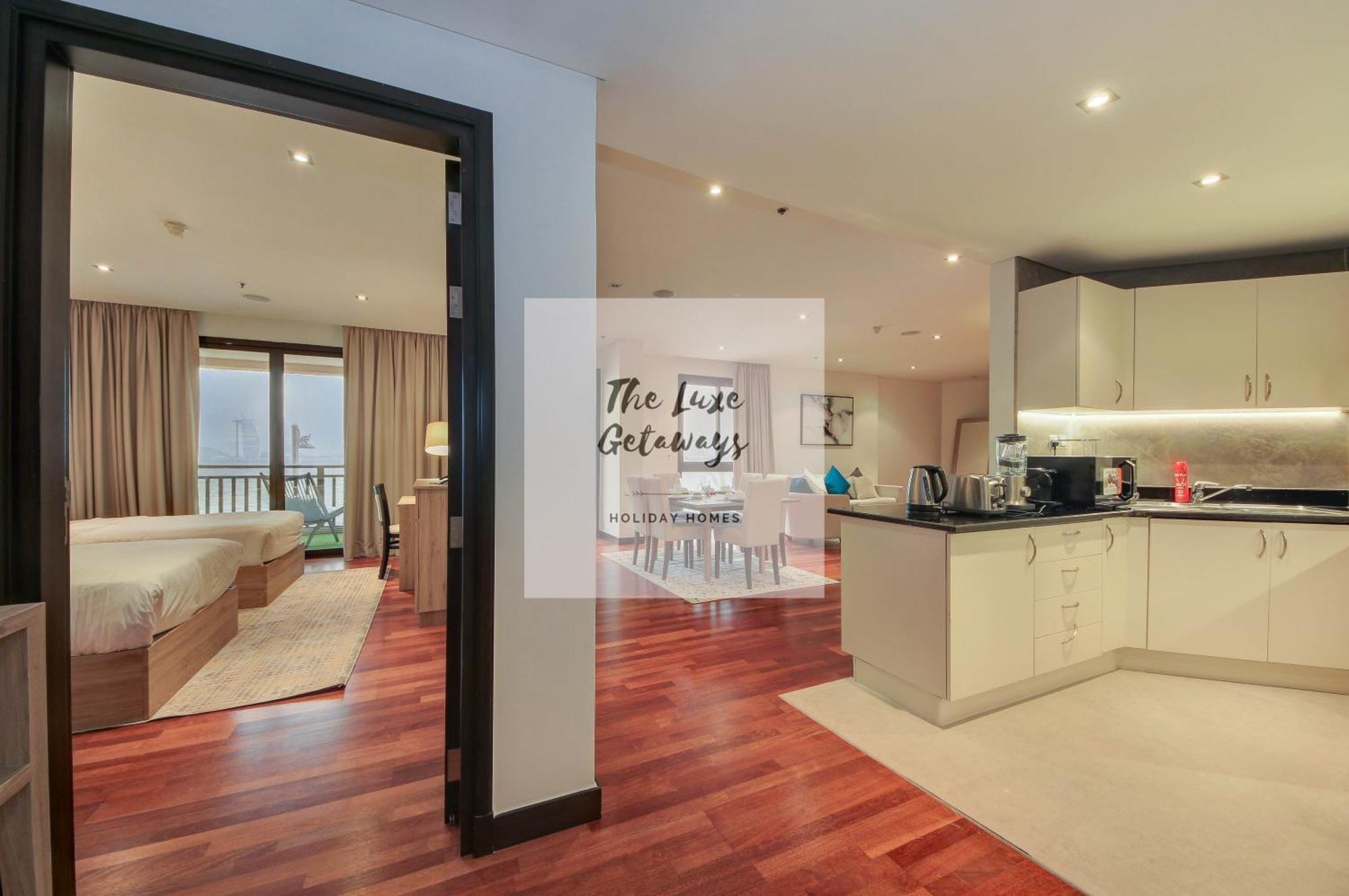 Luxe Getaways Royal Amwaj Palm Jumeirah Resort Apartment Holiday Home Dubaï Extérieur photo